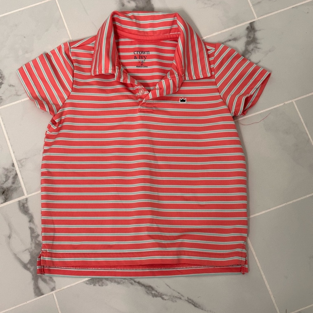 Crown & Ivy toddler performance polo